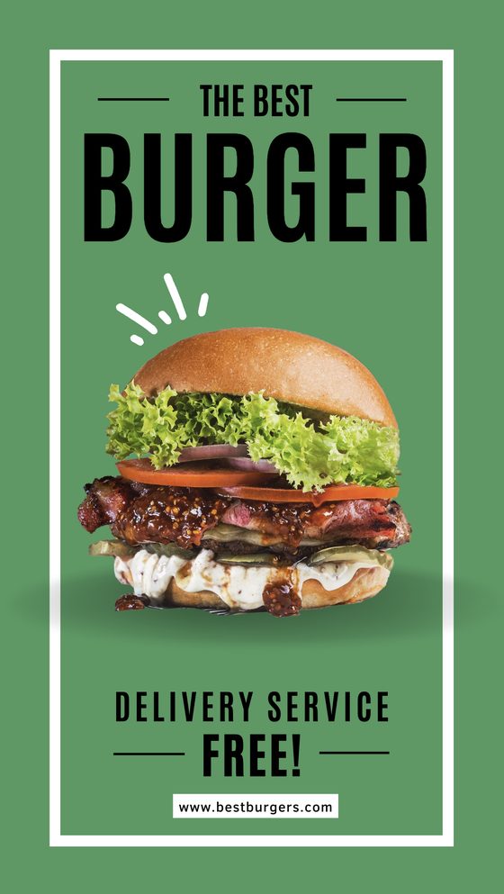 Burger ad live
